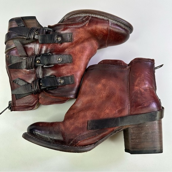 Freebird Women's FB-Circe Brown Leather Ankle Booties Size 8 - Picture 3 of 7